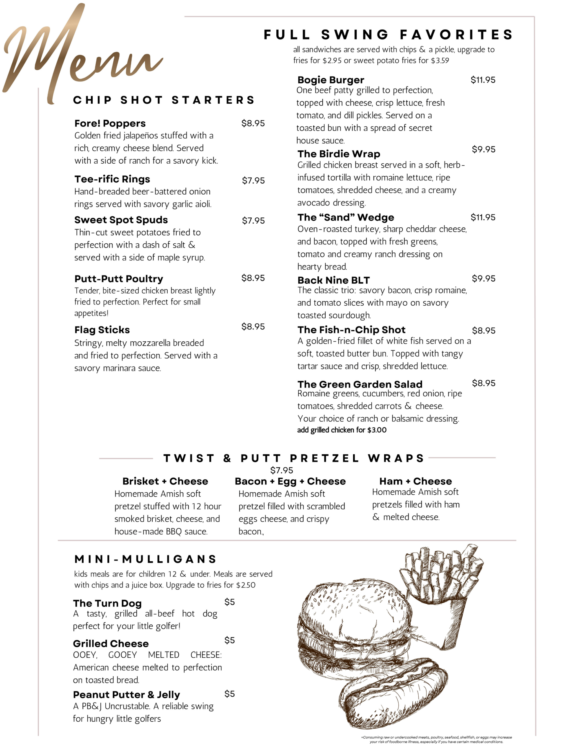 food menu